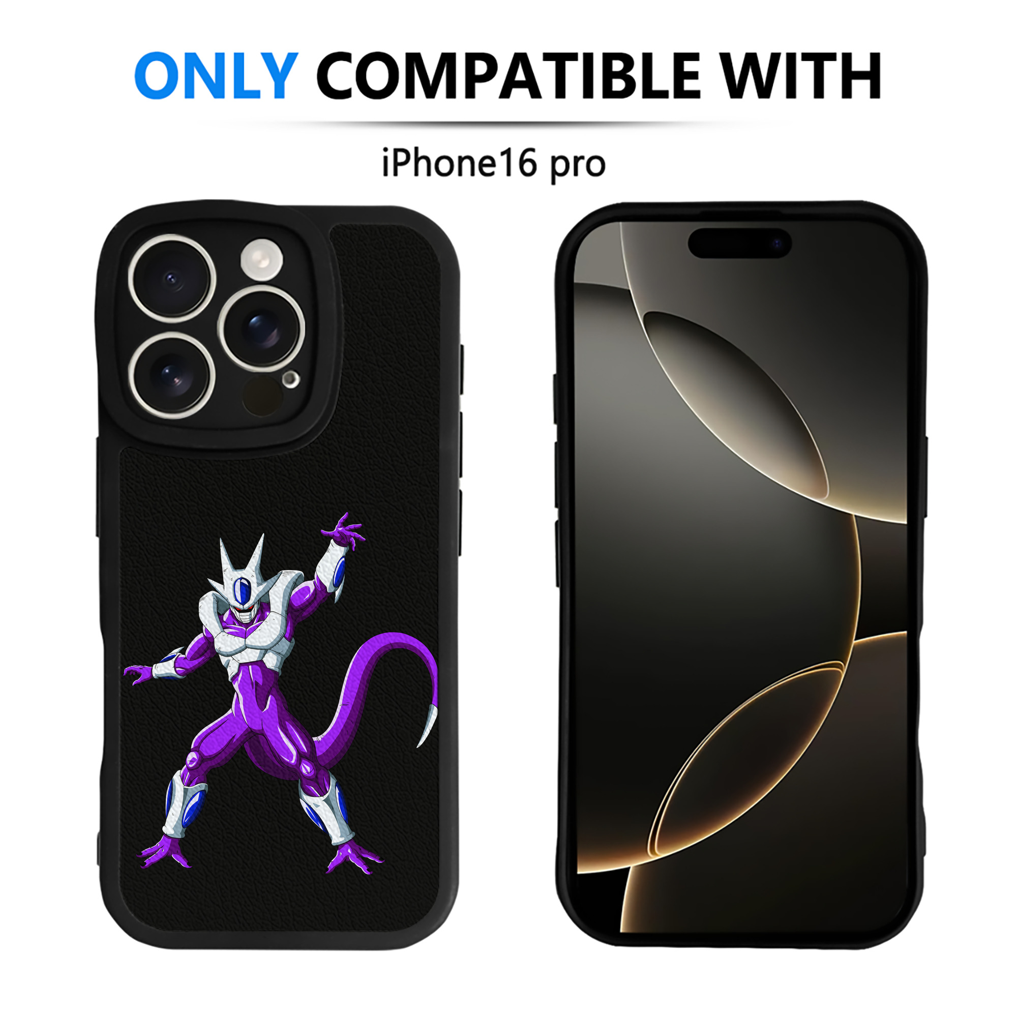 （画像用） ドラゴンボール クウラ DRAGON BALL Cooler Coora 【iPhone 16シリーズ対応】シリコンスマホケース（レザー調） 材質：シリコン